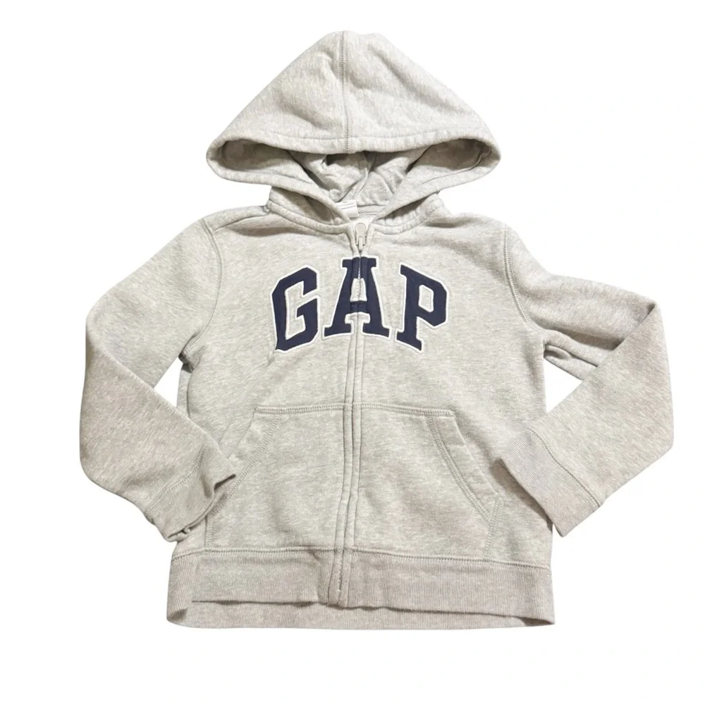GAP Kids‎ Full Zip Logo Hooded Sweatshirt size 5